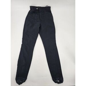 NILS Vintage Pant Women Made In USA Wool Ski Black Stirrup Size 8 Regular‎
